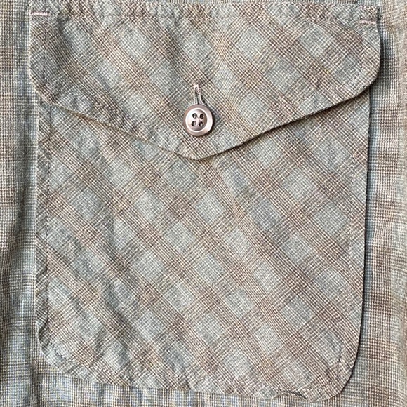 Billy Reid Long Sleeve Button Down, Green, Size Small - Picture 6 of 9